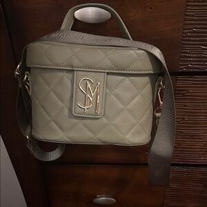Steve Madden Quilted Sage Mini Bag